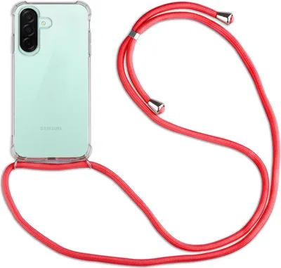 Produktbild von Handykette für Samsung Galaxy A26 Handyhülle mit Band Case TPU Hülle mit Kordel in Rot