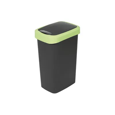 Produktbild von Rival 562800 Mülleimer mit Schwingdeckel, anthrazit/grün