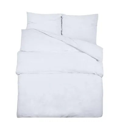 Zdjęcie produktu dla vidaXL Komplet pościeli biały 135x200 cm bawełna