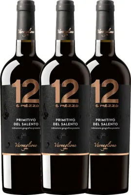 Produktbild von 3er Vorteils-Weinpaket - 12 e Mezzo Primitivo - Varvaglione