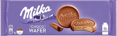 Obrázok produktu pre Milka Ciastka Wafelkowe z Kremem Kakaowym 0g