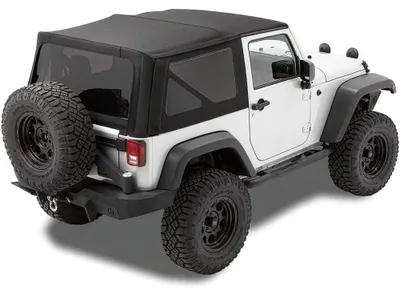 Obrázek produktu pro Náhradní měkká střecha Softtop Black Twill 2 dveře Jeep Wrangler JK 07-09