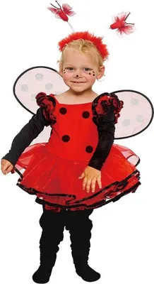 Produktbild von Mottoland Marienkäfer-Kleidchen, Karnevalskostüm, Kind, Weiblich, Tier, Schwarz, Rot, Weiblich