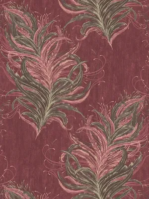Obrázok produktu pre Livingwalls Tapete mit Federn Mata Hari Vliestapete rot braun gold rosa