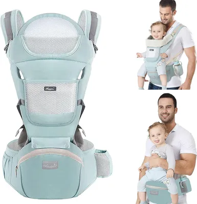 Produktbild von Welikera 6 in 1 Hüftsitz für 0- 36 Monat Babys, Ergonomisch, Atmungsaktive, Weicher