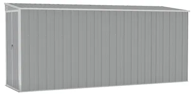 Obrázek produktu pro vidaXL Přístřešek šedý 118x382x178 cm Pozinkovaná ocel