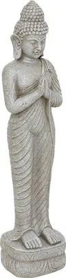 Produktbild von Outdoor deko buddha sakin h.100cm magnesia grau  - Atmosphera créateur d'intérieur
