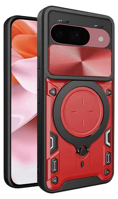Produktbild von Techsuit CamGuard Pro Back Cover Hülle für Google Pixel 9 - Rot