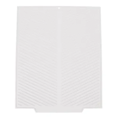 Obrázok produktu pre Silikónová odkvapkávacia podložka na riad, 485 x 405 mm, odolná voči teplu, neklzká, na kuchynské pracovné dosky, biela
