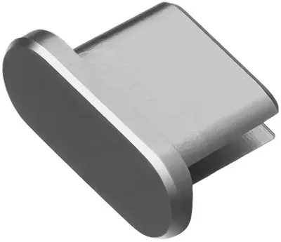 Productafbeelding van Go Go Gadget – Stofbeschermingsplug – Geschikt voor USB-C – Stofbeschermhoes – 1 stuk – Grijs