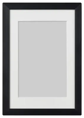 Produktbild von IKEA LOMVIKEN Bilderrahmen Schwarz 10x15 cm