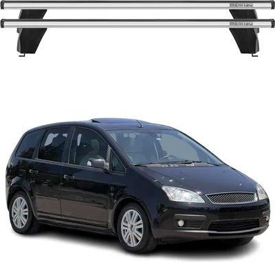 Image de Menabo Barres de toit Transversales pour Ford C-Max 2003-2010 Alu Gris ABE 2x