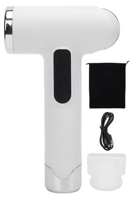 Zdjęcie produktu dla Suszarka do włosów, 100 000 obrotów na minutę, 200 W, ładowana przez USB, bezprzewodowa, cicha, przenośna, idealna do akademika, domu, podróży, kolor biały