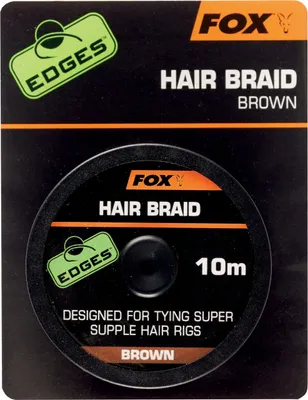 Produktbild von Fox Edges Hair Braid braun 10m