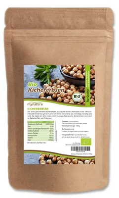Produktbild von Mynatura  Kichererbsen, ganz 1kg Beutel - 1 Beutel