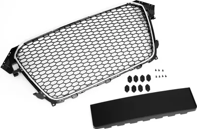 Immagine prodotto di Griglia radiatore griglia sportiva a nido d'ape cornice cromata nera PDC per Audi A4 8K B8 dal 2013-