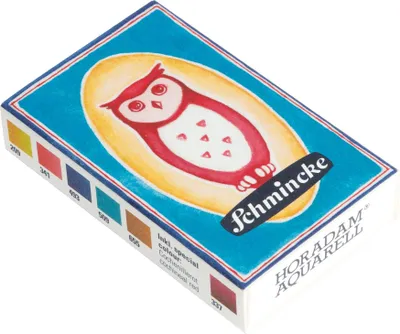 HORADAM Aquarell Bedruckte Streichholzschachtel mit 6 halben Näpfchen - Schmincke 74 671 097