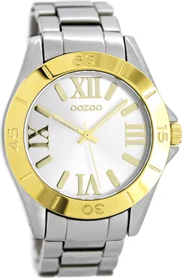 Produktbild von Oozoo Armbanduhr silber Metall Vintage Series Damen-Herren Analog-Quarzuhr UOC5703A