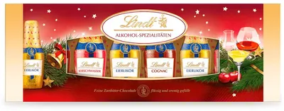 Produktbild von Lindt Alkohol Spezialitäten Fläschchen 131g