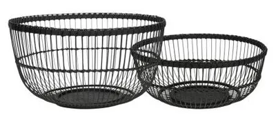 Imagen del producto de Cesta de bambú Mars & More, color  (juego de 2 unidades)