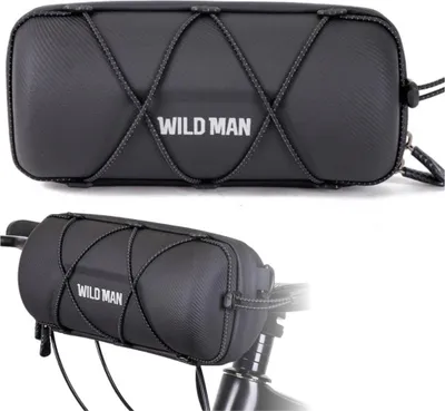 Produktbild von Wild Man | Fahrradtasche Lenkertasche - Schwarz - Wasserdicht, Praktisch, Kompakt, Stylisch