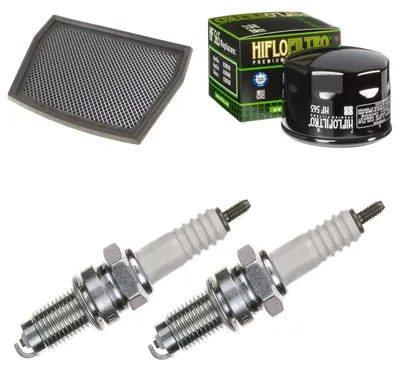 Immagine prodotto di Kit di manutenzione per Aprilia Dorsoduro 1200 2011-2013: filtro aria, filtro olio, candele di accensione di pamoto - Nuovo