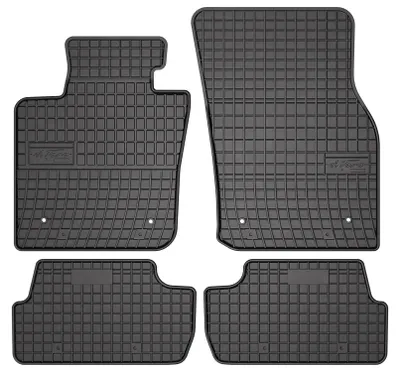 Image de Tapis de sol en caoutchouc pour Mini Cooper III F56 2014- (hayon) – 4 pièces, noirs, sur mesure