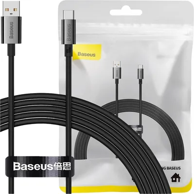 Image de USB-A to USB-C Cable Baseus Superior Series, 100W, 5A, 1.5m, Black P10320102114-01