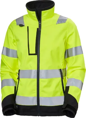 Produktbild von Helly Hansen Damen Softshelljacke  W LUNA HI VIS SOFTSHELL JACKET 74098, Farbe:yellow, Größe:S