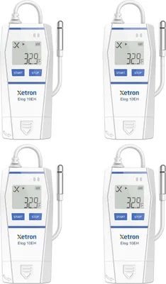 Immagine prodotto di Registratore di dati Xetron Elog10EH, sonda, esportazione PDF, -40 a 85°C
