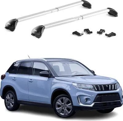 Produktbild von Dachträger Relingträger für Suzuki Vitara LY 2015-2025 Alu Silber 2 tlg ABE