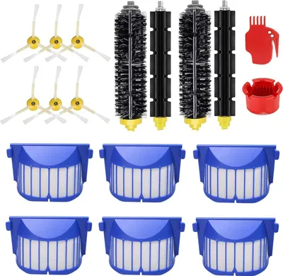 Produktbild von 18 Stück Ersatzteile Zubehör Kits Kompatibel mit iRobot Roomba 600 Serie Staubsauger Filter 605 606 615 616 620 621 625 630 631 650 653 655 660 670 671 676 680…