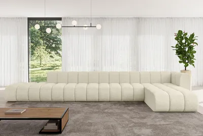 Produktbild von ALTDECOR Modulares Sofa Ecksofa in L-Form - Zuvon-L3 - 478x177x70 cm Beige - Corner modular Sofa Eckcouch Couch Wohnlandschaft Cauchsofa Bodensofa Polstersofa
