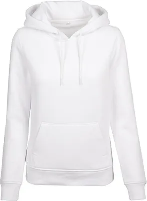 Produktbild von Build Your Brand BY139 | Damen Sweat, Organic Hoody, 100% Baumwolle - Farbe: White - Größe: XL