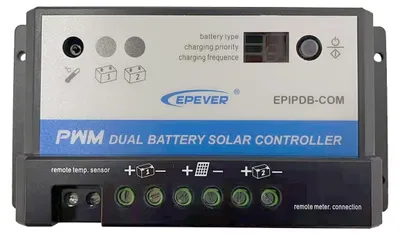 PWM-Laderegler 20A für zwei Batterien 12/24V Duo