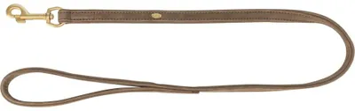 Produktbild von TRIXIE Hundeleine Pure aus Nubukleder mit Handschlaufe - braun - 1,00 m/25 mm
