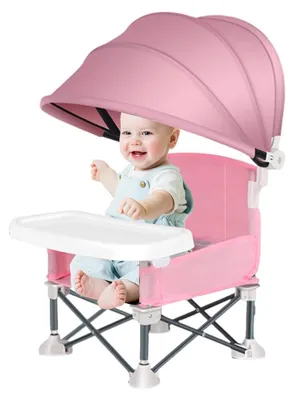 Imagen del producto de Silla plegable para niños con bandeja para comer