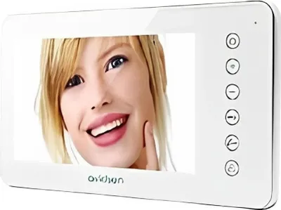 Produktbild von Avidsen Monitor Video, alu, 7" LCD, 4-Draht, 20 Klingeltöne, 1 Stk.