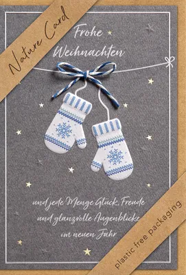 Produktbild von Weihnachten - Nature Cards Handmade - Glückwunschkarte im Format