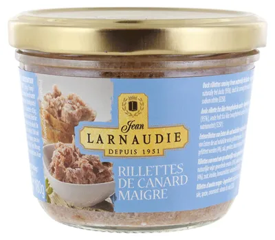 Immagine prodotto di Rillettes di anatra magra Jean Larnaudie 180 g