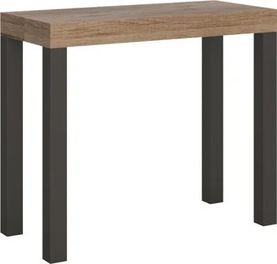 Zdjęcie produktu dla ITAMOBY - Konsola rozkładana 90x40/300 cm Everyday Dąb naturalny rama w kolorze Antracytu