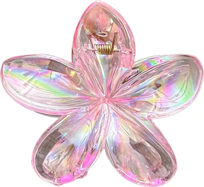 Produktbild von Haarspange für Damen, bunte Blumenform, Nackenhaarspange, Pferdeschwanz-Haarschmuck, Haarstyling-Werkzeug D