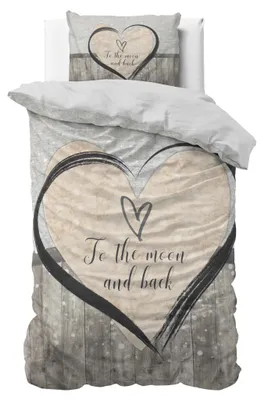 Produktbild von Sleeptime Love To The Moon And Back 2 Grau 140 x 200/220 cm