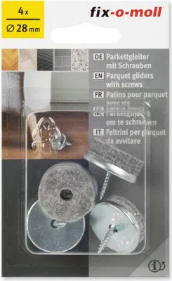 Produktbild von Fix-o-moll Filzgleiter mit Schraube ø28mm