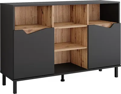 Produktbild von Kommode Vicco Marelle Anthrazit/Artisan 120 x 81.3 cm mit 2 Türen, Model 57850