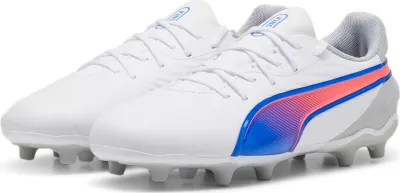 Image de KING MATCH FG/AG Jr PUMA BLANC-BLUEMAZING-FLAT PUMA BLANC-BLUEMAZING-FLAT 4