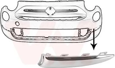 Immagine prodotto di VAN WEZEL 1614581 Copertura paraurti anteriore sinistra per FIAT 500 (312) 500 C (312)