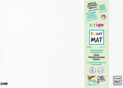 Produktbild von Mata transparentna wielokrotnego użytku Strigo Funny Mat 48x33,5 cm