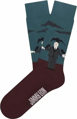 Produktbild von Socken Jimmy Lion Hitchcock Crows Granatrot 41-46