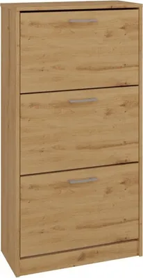 Produktbild von CDF Schuhschrank PAULA | Farbe: Eiche Artisan | Ideal für Vorzimmer, Flur, Büro | Schuhaufbewahrung